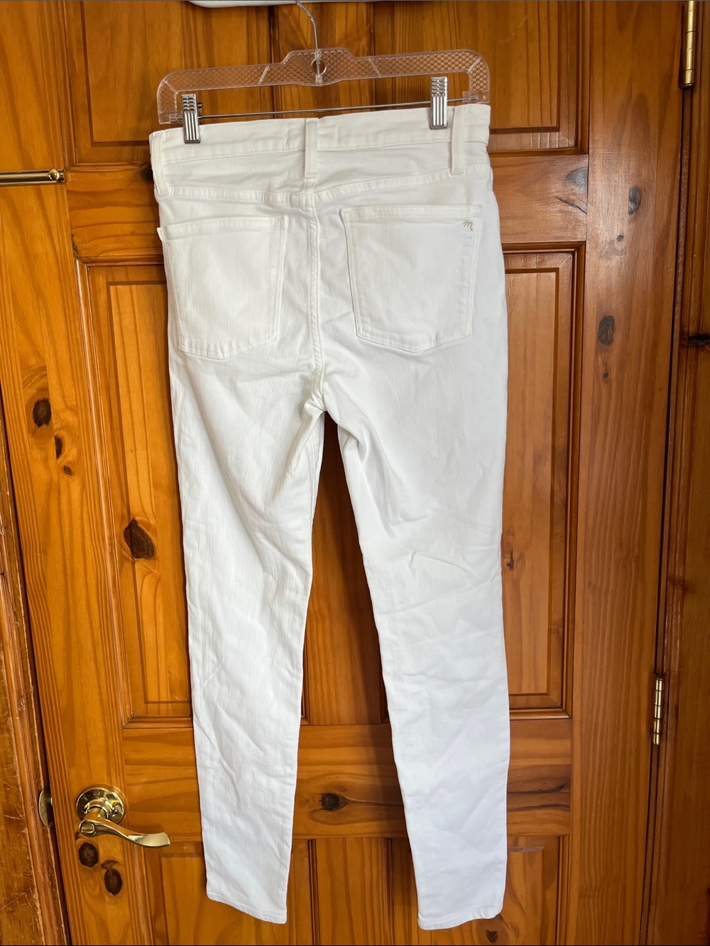 Madewell 9" High-Rise Skinny Jeans in Pure White - Picture 4 of 7